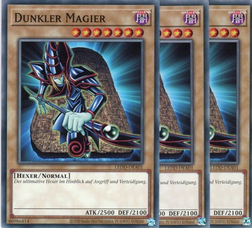 Yugioh mago oscuro - yugioh, 3x