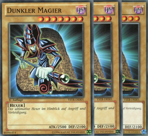 Yugioh mago oscuro - yugioh, 3x